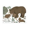 Lilipinso Stickers Muraux La Famille Ours En Vinyle Mat Multicolore -Boutique KidKraft stickers muraux la famille ours en vinyle mat multicolore