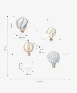 Lilipinso Stickers Muraux Les Montgolfières En Vinyle Mat Bleu 7 Lilipinso Stickers Muraux Les Montgolfières En Vinyle Mat Bleu -Boutique KidKraft stickers muraux les montgolfieres en vinyle mat bleu 1