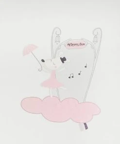 Sauthon Stickers Muraux Petite Souris 70x50cm En Papier Rose -Boutique KidKraft stickers muraux petite souris 70x50cm en papier rose 2