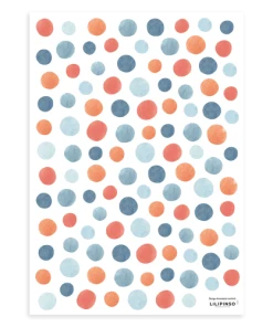 Lilipinso Stickers Muraux Pois Multicolores En Vinyle Mat Multicolore