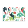 Lilipinso Stickers Muraux Tropical Perroquets En Vinyle Mat Multicolore -Boutique KidKraft stickers muraux tropical perroquets en vinyle mat multicolore