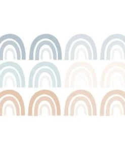 Decochic Stickers Mureaux En Vinyle Arcs En Ciel Bleu Et Beige -Boutique KidKraft stickers mureaux en vinyle arcs en ciel bleu et beige rainbows2 1