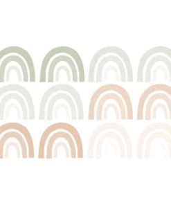 Decochic Stickers Mureaux En Vinyle Arcs En Ciel Rose Et Beige -Boutique KidKraft stickers mureaux en vinyle arcs en ciel vert et beige rainbows2 3