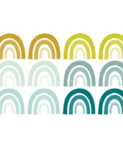 Decochic Stickers Mureaux En Vinyle Arcs En Ciel Multicolor -Boutique KidKraft stickers mureaux en vinyle arcs en ciel vert et moutarde 1