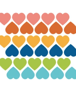 Decochic Stickers Muraux En Vinyle Coeurs Rose Et Lilas -Boutique KidKraft stickers mureaux en vinyle coeurs multicolor