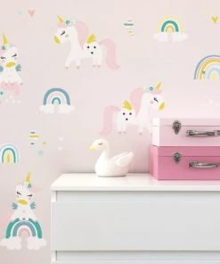 Decochic Stickers Mureaux En Vinyle Licornes Verte Menthe 5 Decochic Stickers Mureaux En Vinyle Licornes Verte Menthe -Boutique KidKraft stickers mureaux en vinyle licornes verte menthe 1