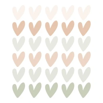 Decochic Stickers Muraux En Vinyle Petits Coeurs Bleu Et Beige 7 Decochic Stickers Muraux En Vinyle Petits Coeurs Bleu Et Beige – Image 5