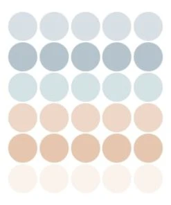 Decochic Stickers Mureaux En Vinyle Rondes Vert Et Beige -Boutique KidKraft stickers mureaux en vinyle rondes bleu et beige circles2 1