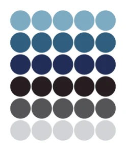 Decochic Stickers Mureaux En Vinyle Rondes Vert Et Moutarde -Boutique KidKraft stickers mureaux en vinyle rondes bleu et gris 2