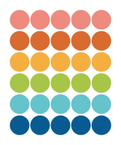 Decochic Stickers Mureaux En Vinyle Rondes Multicolor -Boutique KidKraft stickers mureaux en vinyle rondes multicolor multicolore