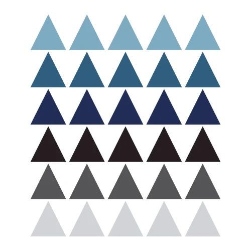 Decochic Stickers Mureaux En Vinyle Triangles Bleu Et Gris 3 Decochic Stickers Mureaux En Vinyle Triangles Bleu Et Gris