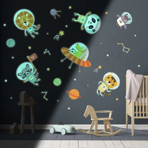Ambiance Sticker Stickers Phosphorescents Lumineux Aventuriers De L'espace 85x60cm 5 Ambiance Sticker Stickers Phosphorescents Lumineux Aventuriers De L'espace 85x60cm – Image 3