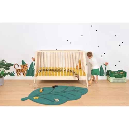 Lilipinso Stickers Tigre, Thème Jungle En Vinyle Mat Vert 4 Lilipinso Stickers Tigre, Thème Jungle En Vinyle Mat Vert – Image 2