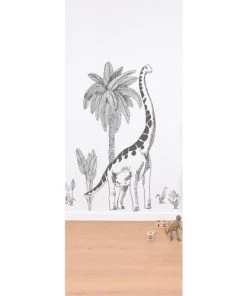 Lilipinso Stickers XL Dinosaure Et Palmier En Vinyle Mat Gris Anthracite -Boutique KidKraft stickers xl dinosaure et palmier en vinyle mat gris anthracite 2