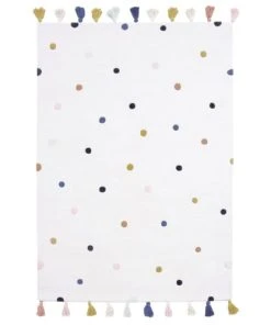 Lilipinso Tapis Ă Pois En Coton Multicolore