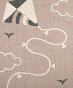 Nazar Tapis Beige Et Crème Motif Cerf-volant Doux - 120x170