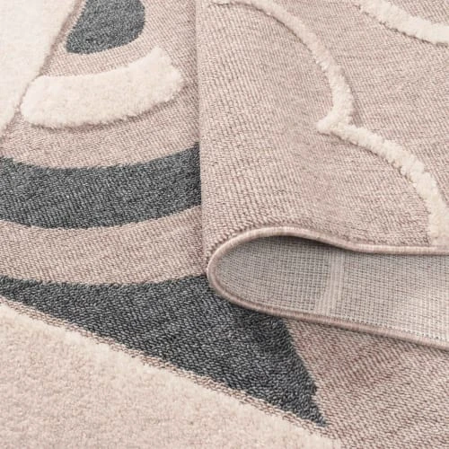 Nazar Tapis Beige Et Crème Motif Cerf-volant Doux - 120x170 5 Nazar Tapis Beige Et Crème Motif Cerf-volant Doux - 120x170 – Image 3