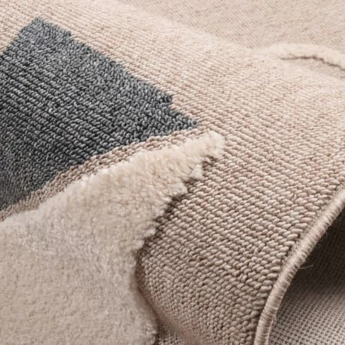 Nazar Tapis Beige Et Crème Motif Cerf-volant Doux - 120x170 6 Nazar Tapis Beige Et Crème Motif Cerf-volant Doux - 120x170 – Image 4