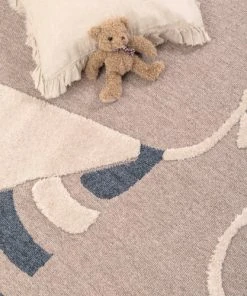 Nazar Tapis Beige Et Crème Motif Cerf-volant Doux - 80x150 -Boutique KidKraft tapis beige et creme motif cerf volant doux 80x150 6