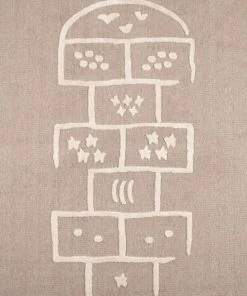 Nazar Tapis Beige Et Crème Motif Marelle Doux - 80x150