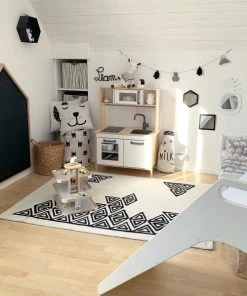 Lilipinso Tapis Boho Géo En Coton Beige -Boutique KidKraft tapis boho geo en coton beige 1