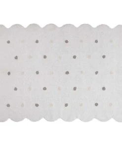 Lorena Canals Tapis Coton Forme Biscuit Blanc 120x160