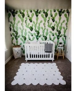 Lorena Canals Tapis Coton Forme Biscuit Blanc 120x160 -Boutique KidKraft tapis coton forme biscuit blanc 120x160 4