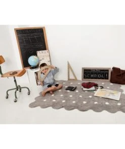 Lorena Canals Tapis Coton Forme Biscuit Gris 120x160 -Boutique KidKraft tapis coton forme biscuit gris 120x160 5