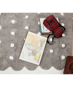 Lorena Canals Tapis Coton Forme Biscuit Gris 120x160 -Boutique KidKraft tapis coton forme biscuit gris 120x160 6