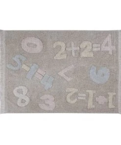 Lorena Canals Tapis Coton Lavable Chiffres Bébé 120x160cm