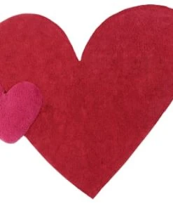 Lorena Canals Tapis Coton Lavable Coeur 180x160cm