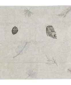 Lorena Canals Tapis Coton Lavable Forêt De Pins Beige 140x200cm