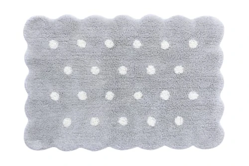 Lorena Canals Tapis Coton Lavable Mini Biscuit Gris 70x100cm 3 Lorena Canals Tapis Coton Lavable Mini Biscuit Gris 70x100cm