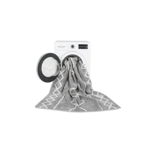 Lorena Canals Tapis Coton Lavable Naturel Gris 120x160cm 6 Lorena Canals Tapis Coton Lavable Naturel Gris 120x160cm – Image 4