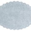 Lorena Canals Tapis Coton Lavable Pomme De Pin Bleu Perle 130x180cm -Boutique KidKraft tapis coton lavable pomme de pin bleu perle 130x180cm