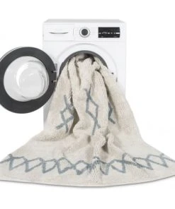 Lorena Canals Tapis Coton Lavable Vintage Bleu 170x240cm -Boutique KidKraft tapis coton lavable vintage bleu 170x240cm 5