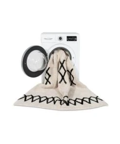 Lorena Canals Tapis Coton Lavable Vintage Noir 120x160cm -Boutique KidKraft tapis coton lavable vintage noir 120x160cm 3