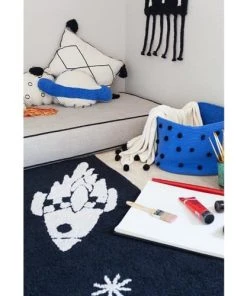 Lorena Canals Tapis Coton Motif Espace Noir 140x200 -Boutique KidKraft tapis coton motif espace noir 140x200 3