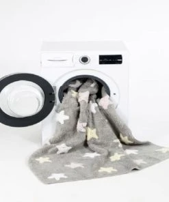 Lorena Canals Tapis Coton Motif étoiles Multicolores 120x160 -Boutique KidKraft tapis coton motif etoiles multicolores 120x160 3