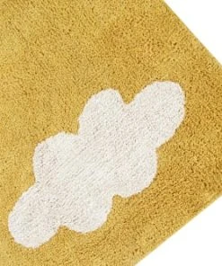 Lorena Canals Tapis Coton Motif Nuage Moutarde 120x160 10 Lorena Canals Tapis Coton Motif Nuage Moutarde 120x160 -Boutique KidKraft tapis coton motif nuage moutarde 120x160 3