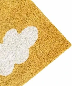 Lorena Canals Tapis Coton Motif Nuage Moutarde 120x160 11 Lorena Canals Tapis Coton Motif Nuage Moutarde 120x160 -Boutique KidKraft tapis coton motif nuage moutarde 120x160 4