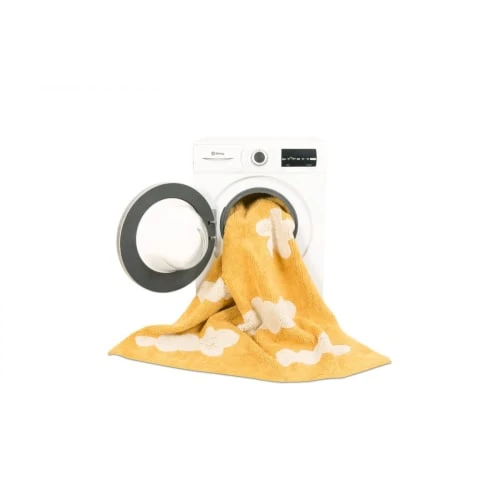 Lorena Canals Tapis Coton Motif Nuage Moutarde 120x160 8 Lorena Canals Tapis Coton Motif Nuage Moutarde 120x160 – Image 6