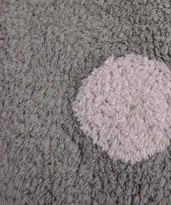 Lorena Canals Tapis Coton Motif Pois 3 Couleurs Gris-rose 120x160 -Boutique KidKraft tapis coton motif pois 3 couleurs gris rose 120x160 4