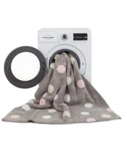 Lorena Canals Tapis Coton Motif Pois 3 Couleurs Gris-rose 120x160 -Boutique KidKraft tapis coton motif pois 3 couleurs gris rose 120x160 6