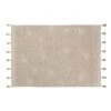 Lorena Canals Tapis Coton Motif Star Beige 120x175cm -Boutique KidKraft tapis coton motif star beige 120x175cm