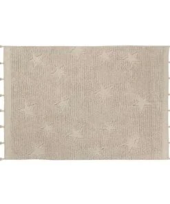 Lorena Canals Tapis Coton Motif Star Beige 120x175cm