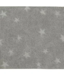 Lorena Canals Tapis Coton Motif Star Gris 120x175cm
