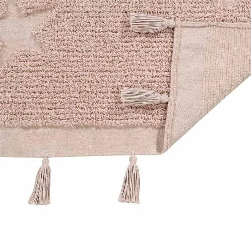 Lorena Canals Tapis Coton Motif Star Rose 120x175cm 6 Lorena Canals Tapis Coton Motif Star Rose 120x175cm – Image 4