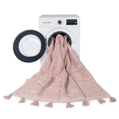 Lorena Canals Tapis Coton Motif Star Rose 120x175cm 7 Lorena Canals Tapis Coton Motif Star Rose 120x175cm – Image 5