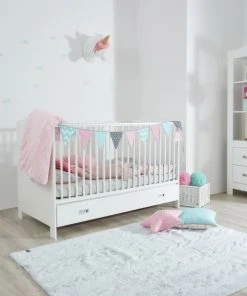 Lorena Canals Tapis Coton Motif Tresse Bleu 120x160 -Boutique KidKraft tapis coton motif tresse bleu 120x160 3